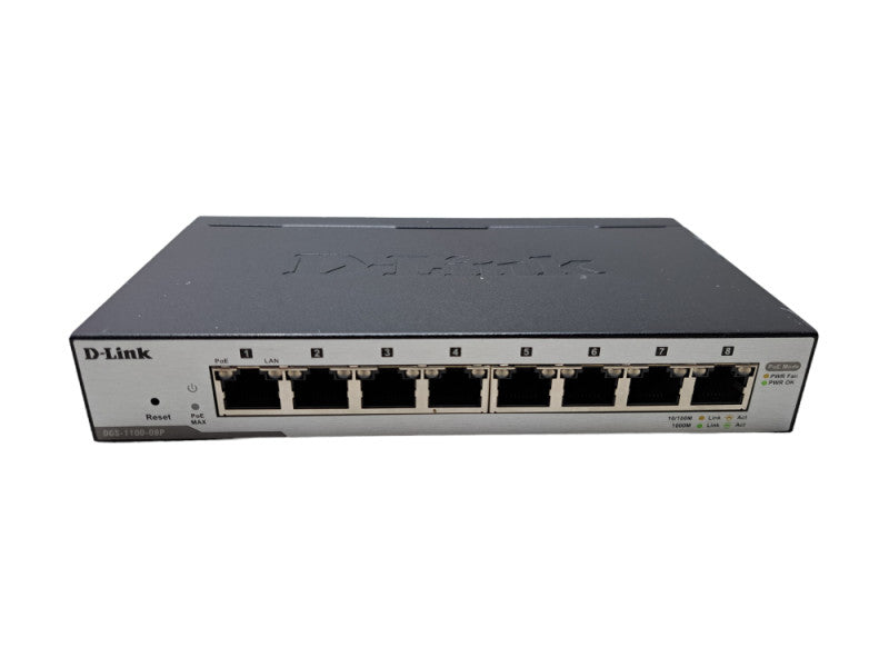 D-Link DGS-1100-08P | 8-Port Gigabit PoE EasySmart Switch