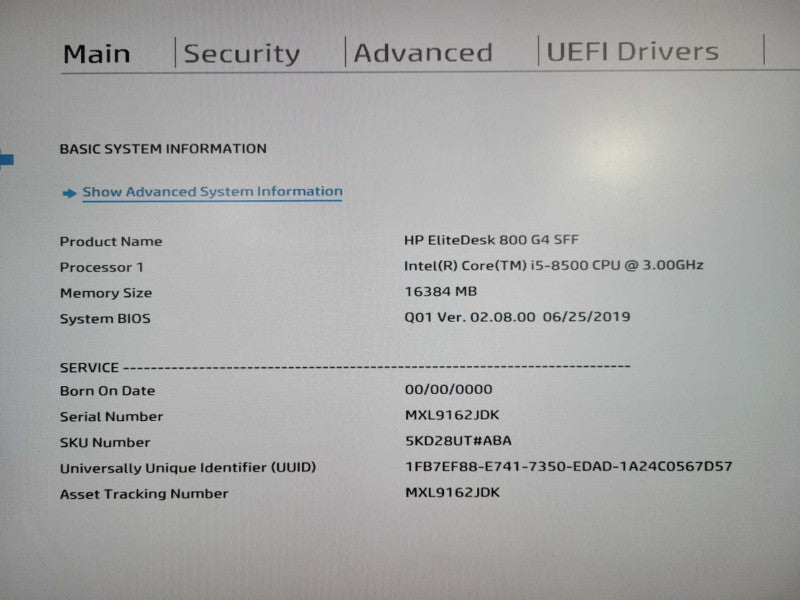 HP EliteDesk 800 G4 SFF | i5-8500 @ 3.00GHz 16GB DDR4 250GB NVMe !
