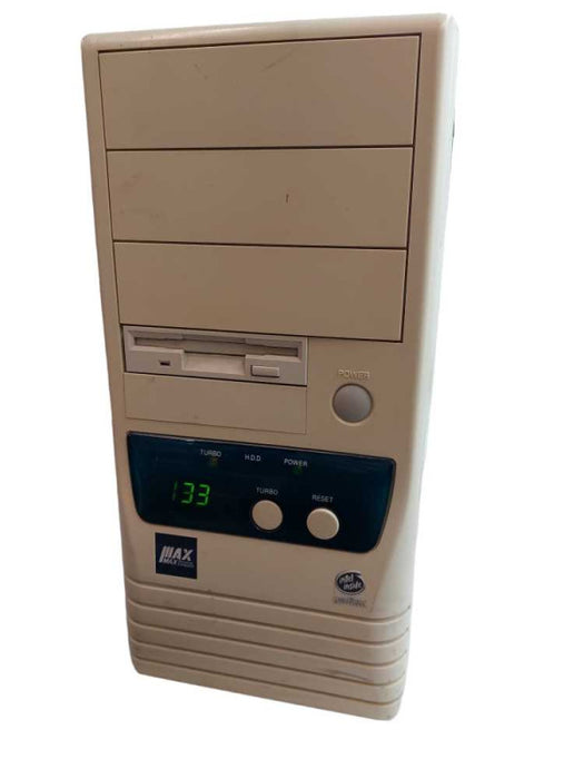 Vintage Max Personal Computer Pentium 1, No Side & Top Panels  =
