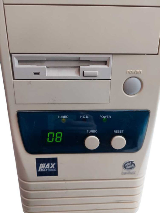 Vintage Max Personal Computer Pentium 1, No Side & Top Panels  =