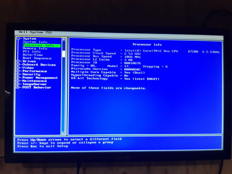 Desktop SFF, OptiPlex 775, Intel (R) Core(TM) 2 Duo, 2.53 GHz, 2GB DDR2 SDRAM, No HDD/SSD, NO OS