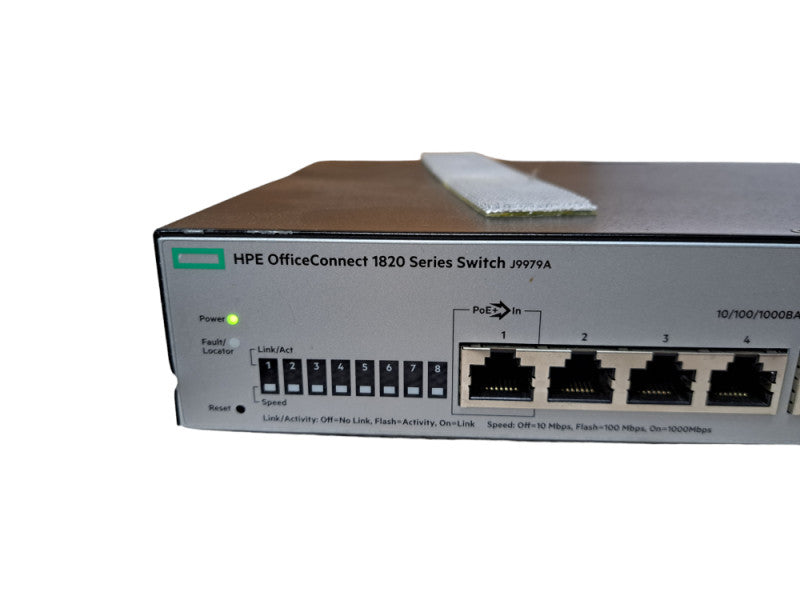 HP OfficeConnect 1820-8G 8 Port Gigabit Managed Layer 2 Switch J9979A