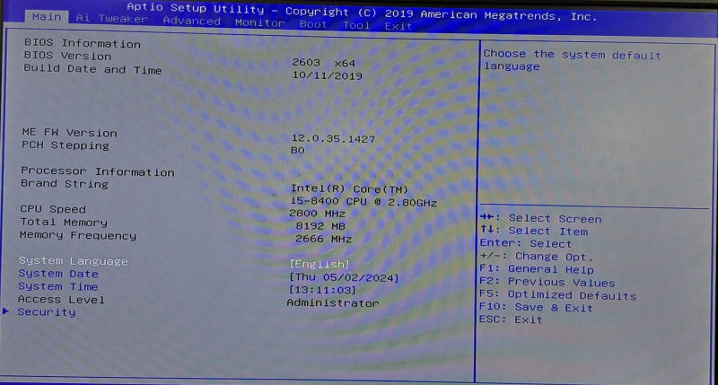 Custom PC | Asus Prime B360M-C, i5-8400 @ 2.80GHz 6C, 8GB DDR4, 500W PSU