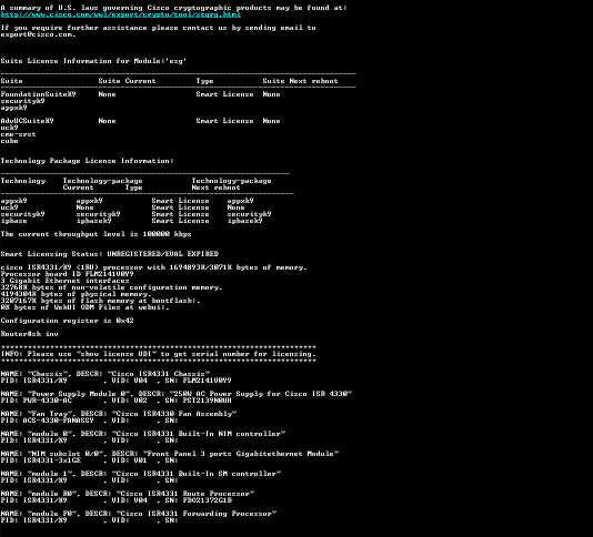 Cisco ISR4331/K9 Integrated Services Router ISR4331 | NO CLOCK ISSUE