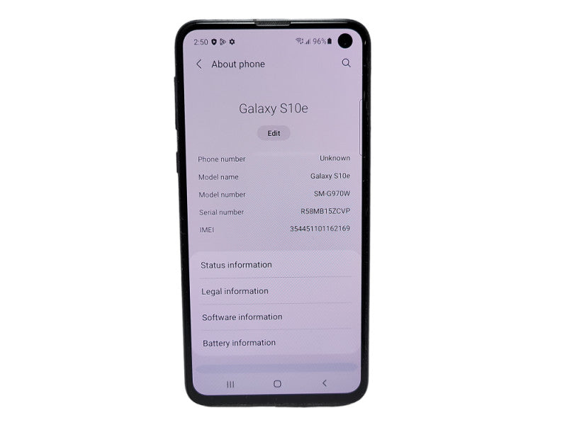 Samsung Galaxy S10e 128GB (SM-G970W) READ $