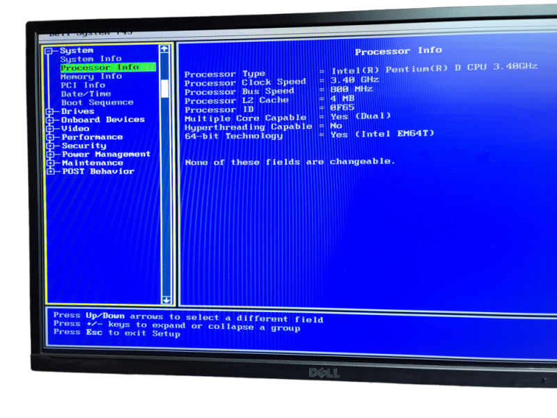 Dell Optiplex 745 Tower PC Intel (R) Pentium(R) D CPU @ 3.40GHz 1GB DDR2    Î¸