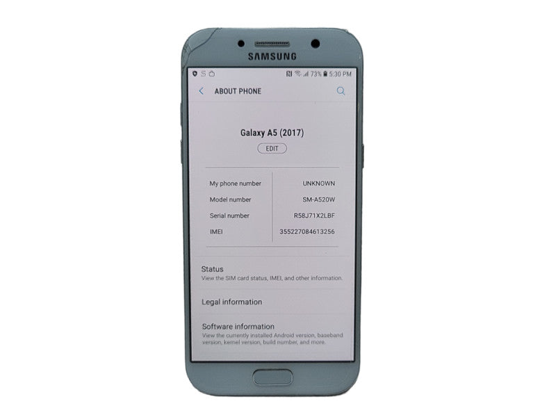 Samsung Galaxy A5 2017 32GB SM-A520W READ $