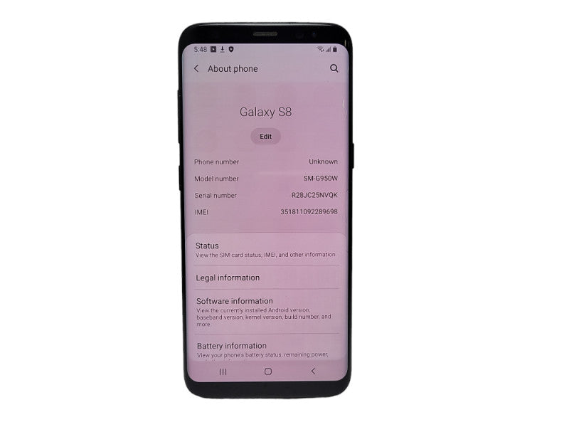 Samsung Galaxy S8 64GB (SM-G950W) - READ  $