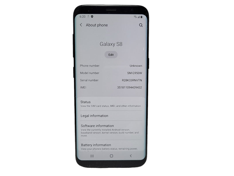 Samsung Galaxy S8 64GB (SM-G950W) - READ $
