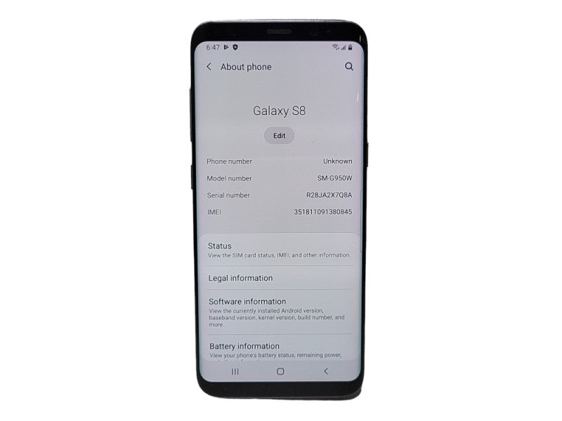 Samsung Galaxy S8 64GB (SM-G950W) - READ $