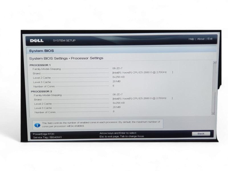 DELL PowerEdge R720 2x E5-2680 0 @ 2.70GHz, 128GB RAM 2x PSU 750W