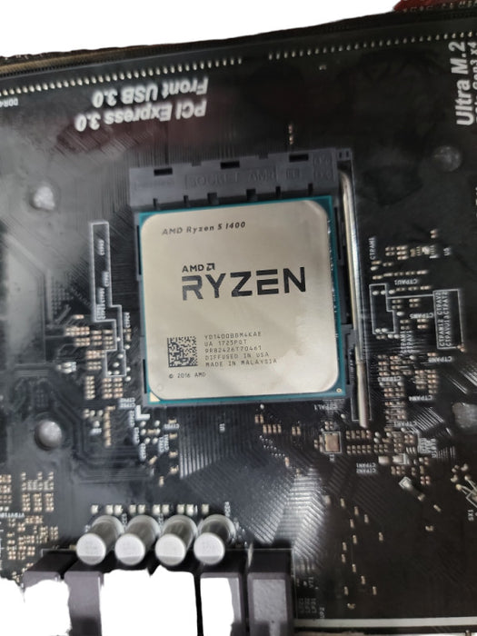 ASRock AB350M Pro4 Motherboard AMD Ryzen 5 1400 3.2GHz | 4GB RAM