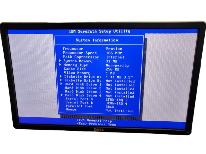 Vintage Tower Desktop IBM Aptiva 2176 Pentium 166MHz 32MB RAM NO HDD @