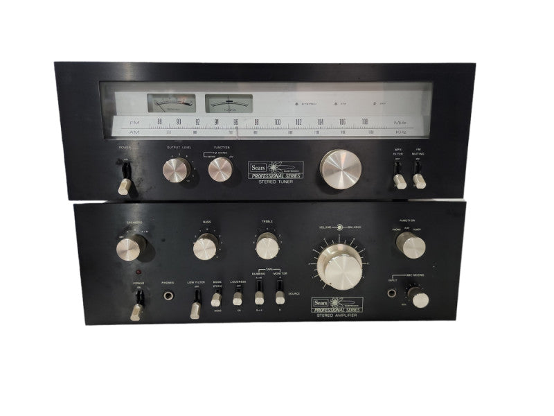 Vintage Sears Professional Series Amp AM 4658 and Tuner TR 6658