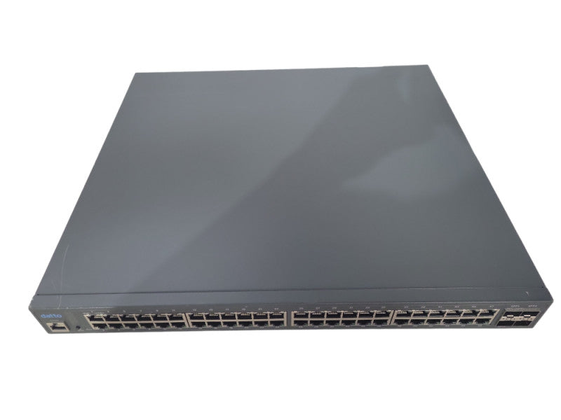 Datto E48 48-Port Gigabit PoE+ Cloud Managed L2 Switch with 4 Dual-Speed SFP !