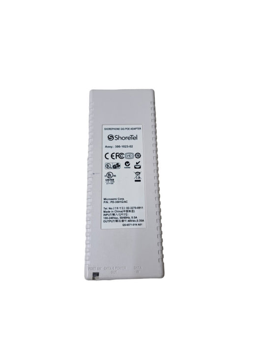ShoreTel Shorephone Gig PoE Adapter PD-3501G/AC 1-Port Midspan 48V Injector