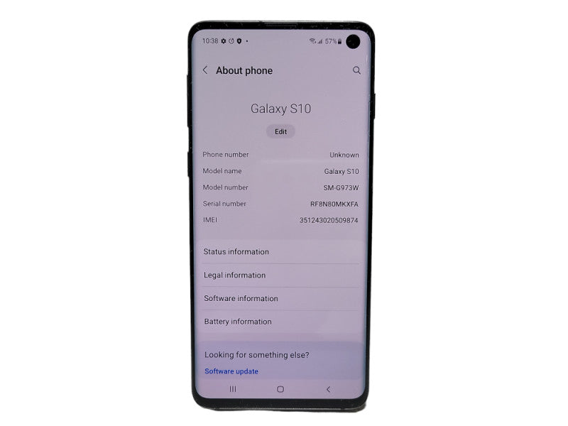 Samsung Galaxy S10 128GB (SM-G973W) - READ $
