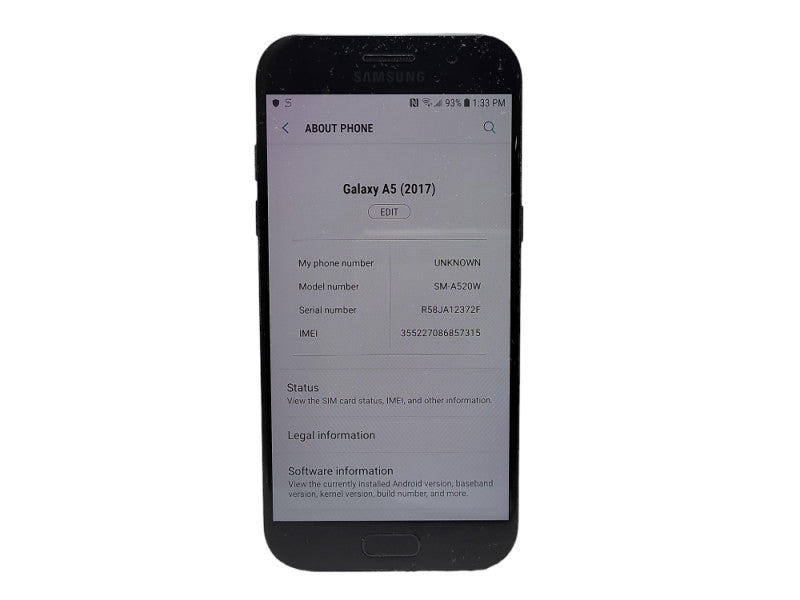 Samsung Galaxy A5 2017 32GB SM-A520W READ $