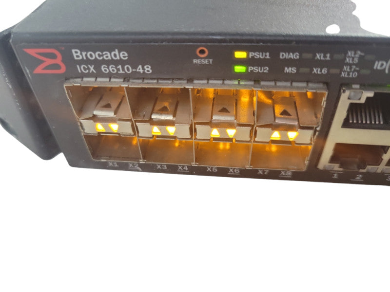 Brocade ICX6610-48-E 48-Port Gigabit Ethernet L3 Switch + QSFP Module !