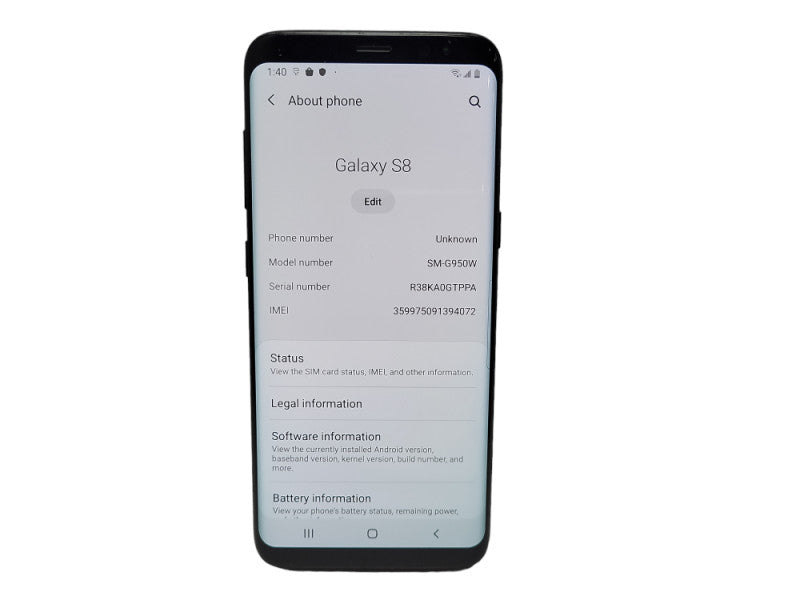 Samsung Galaxy S8 64GB (SM-G950W) - READ $