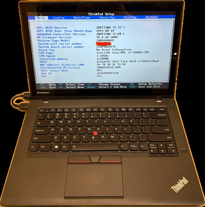 Lemovo ThinkPad T450 TOUCH Intel Core i7-5600U@2.6GHz 12GB RAM 256GB SSD READ  BudLap