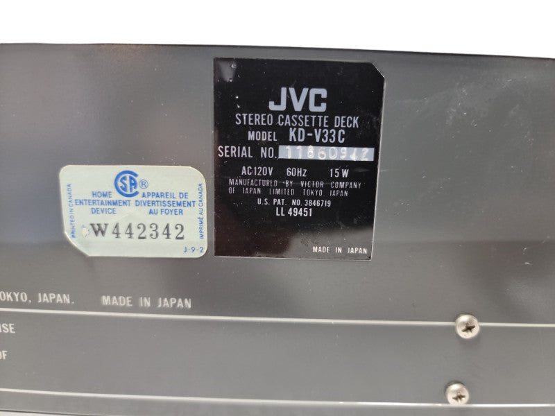 JVC KD-V33 Stereo Cassette Deck KD | vintage
