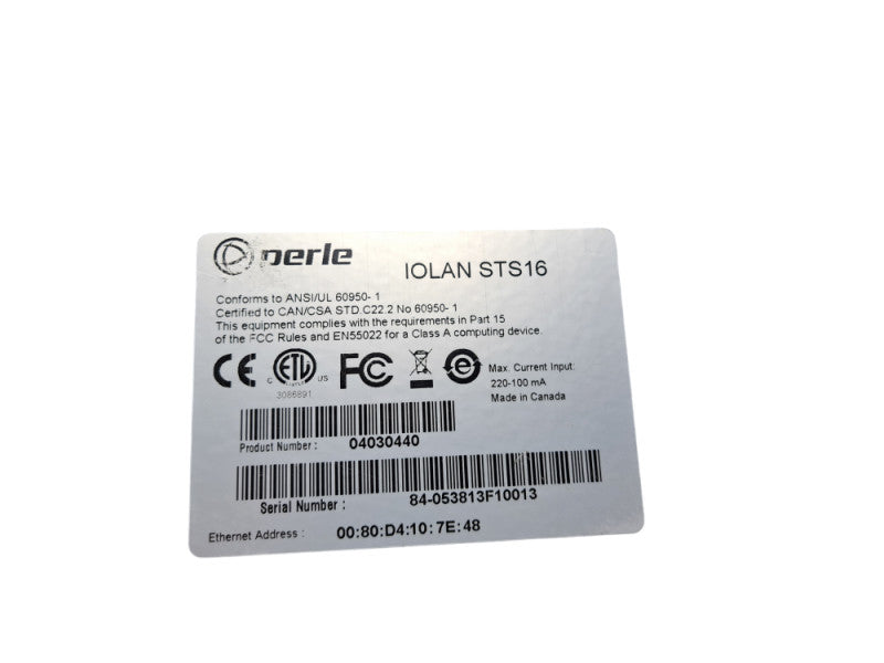 Perle Iolan STS16 | Rack Terminal Server Gigabit Ethernet 16-Port