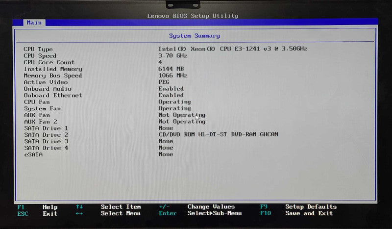 Lenovo ThinkStation P300, Xeon E3-1231 v3 3.50GHz, 6GB RAM, No HDD