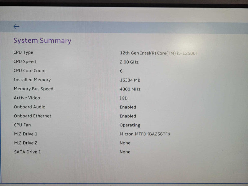 Lenovo ThinkCentre M80q Gen 3 USFF i5-12500T 16 GB 256GB NVMe + PWR ADP !