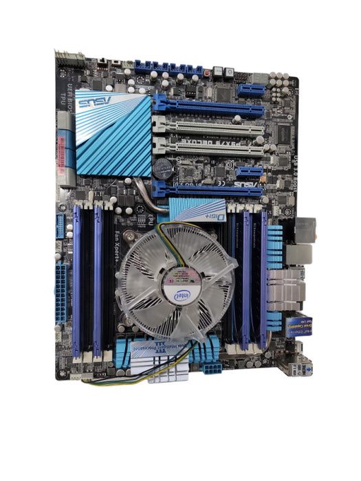 For ASUS P9X79 DELUXE motherboard X79 LGA2011|i7 382 |16GB DDR3| for parts