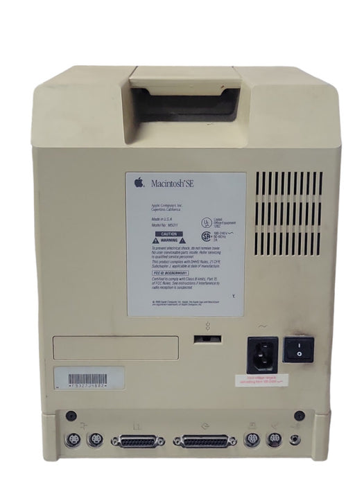 Vintage Apple Macintosh SE 1988 Model M5011, READ _