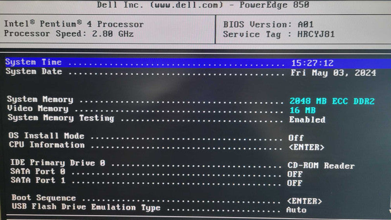 Dell PE 850 - Pentium 4 @ 2.8GHz | 2GB RAM | NO HDD | RAID |  %