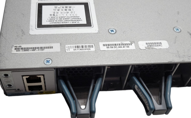 Cisco WS-C3850-48P-E 3850 Series 48-Port Gigabit PoE Managed switch, 1x PSU _
