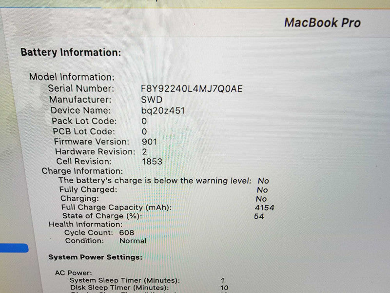 Apple Macbook Pro 2019 13\\" 4-Core i5-8279U @ 2.4GHz 8GB DDR3 500GB SSD (