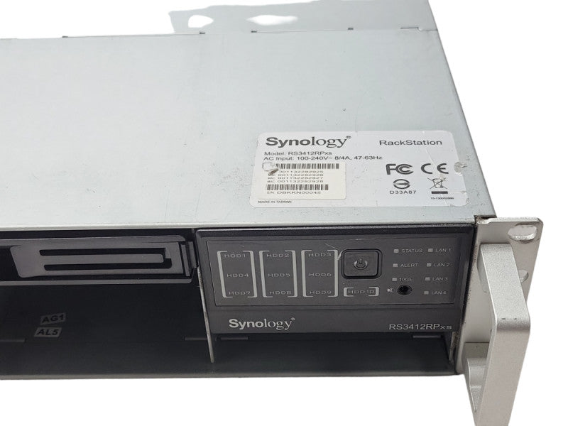 Synology RackStation RS3412RPxs 10-Bay storage w/ 7x 3TB HDD, 2x PSU, READ _