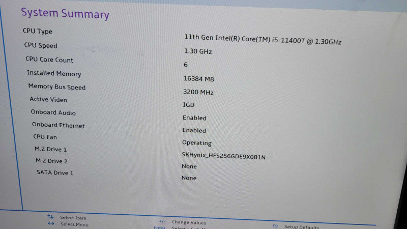 Lenovo ThinkCentre M70q- Core i5-11400T | 16GB RAM | 256GB NVMe | PWR ADPTR %