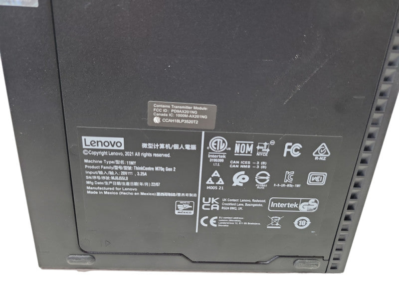 Lenovo ThinkCentre M70q- Core i5-11400T | 16GB RAM | 256GB NVMe | PWR ADPTR %
