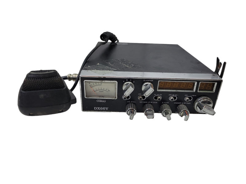 Galaxy DX66V2 10 Meter Radio 5 Digit Frequency Counter With Astatic 636L Mic %