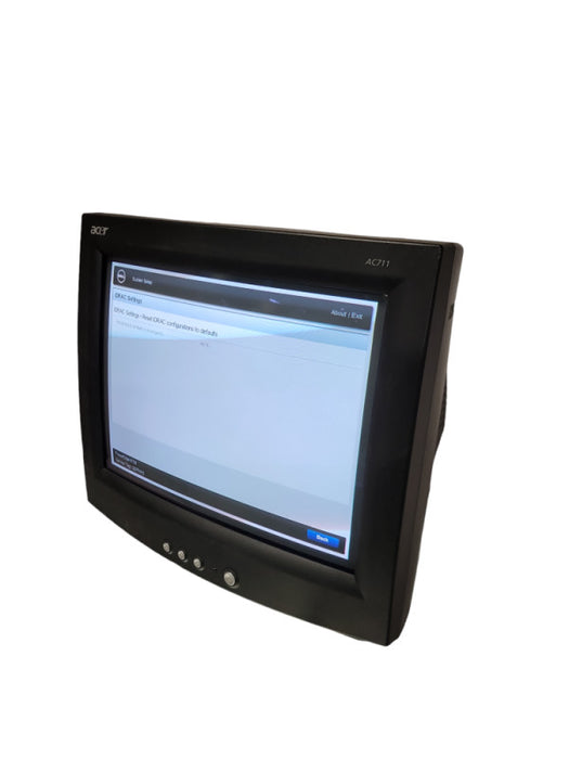 17\\" Black CRT Acer AC711 PC Computer Monitor Vintage Gaming Screen VGA %