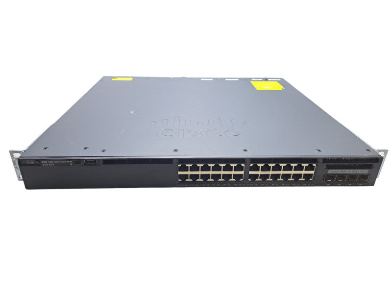 Cisco WS-C3650-24PS-E | 24-Port Gigabit PoE+ Network Switch | 1x 640W PSU