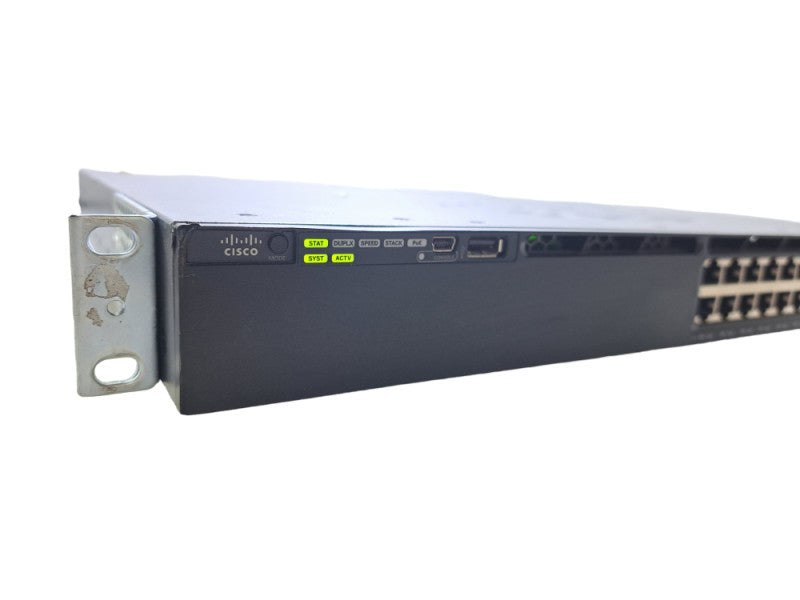 Cisco WS-C3650-24PS-E | 24-Port Gigabit PoE+ Network Switch | 1x 640W PSU