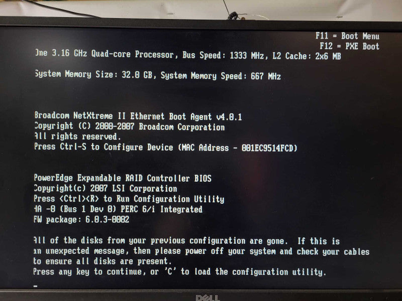 Dell PowerEdge 2950  Quad Core Xeon X5460 (3.16GHz), 32GB RAM, No HDD 3.5\\" $