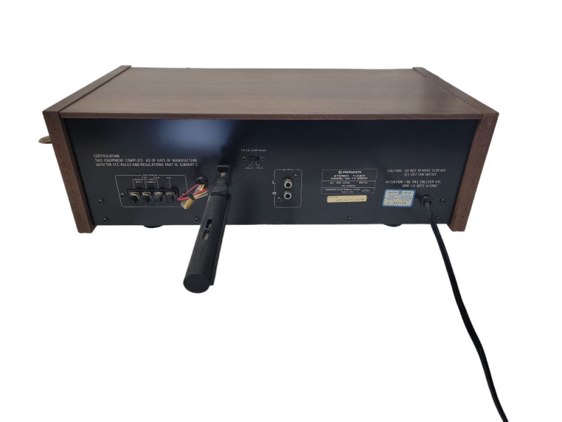 Pioneer TX-6800 AM/FM tuner| Classic silver model with wood case