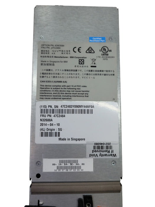 IBM 43W3630 BladeCenter S SAS Raid Controller Module 43W3584 %