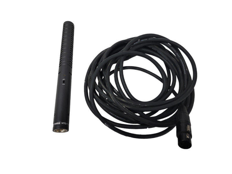 Rode NTG1 Condenser Shotgun Microphone with  XLR audio cord
