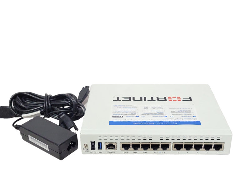 Fortinet Fortigate FG-60F Network Security Firewall with Power Adapter, READ Q_