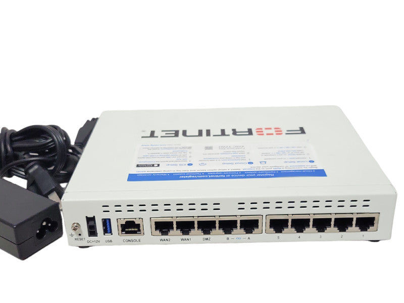 Fortinet Fortigate FG-60F Network Security Firewall with Power Adapter, READ Q_