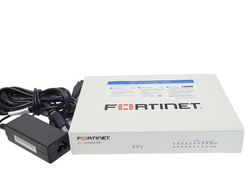 Fortinet Fortigate FG-60F Network Security Firewall with Power Adapter, READ Q_