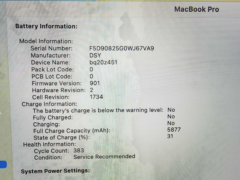 Apple Macbook Pro 2018 15\\" 6-Core i7-8850H @ 2.6GHz 32GB DDR4 500GB SSD Radeon Pro Vega 16 4GB(