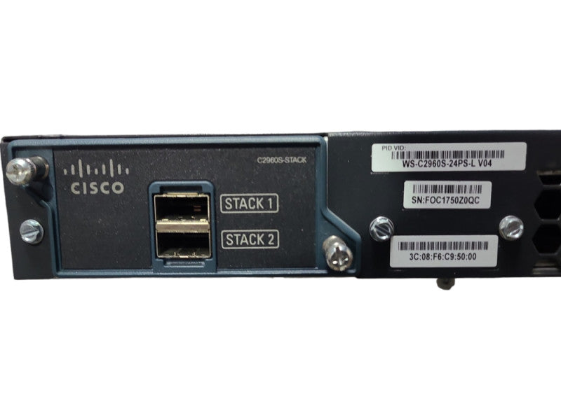 Cisco WS-C2960S-24PS-L 24 Port Gigabit PoE+ managed Switch